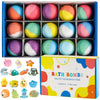 Bath Bomb Set (15pcs) for kids – Fun Colorful Bath Toys Inside
