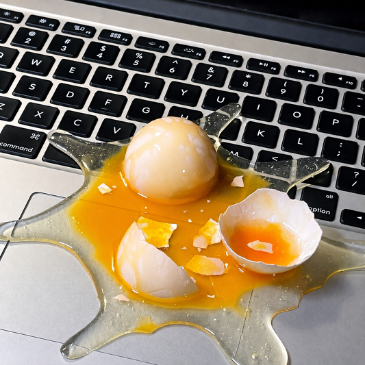 Realistic Egg Spill Toy